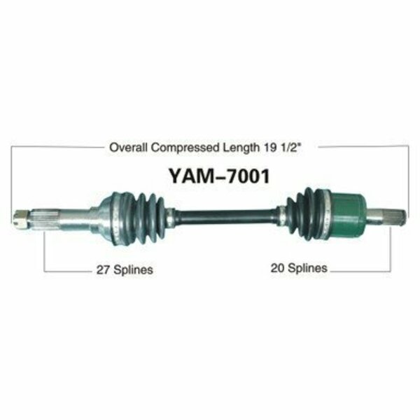 Wide Open OE Replacement CV Axle for YAM FRONT YFM350F WOLVERINE 01-05 YAM-7001